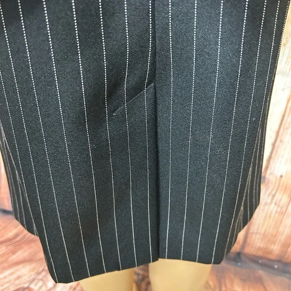 Vintage Positive Attitude Pinstriped Plus Size‎ Polyester Skirt Suit - Picture 6 of 12